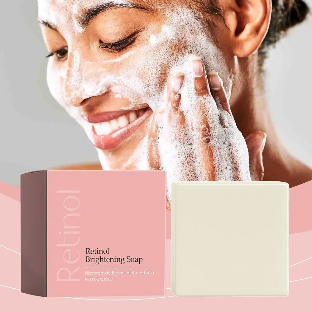 Retinol Brightening and Spot Removing Cleansing Soap Deeply cleanse repair the skin fade dark spots fine lines Korean nursing