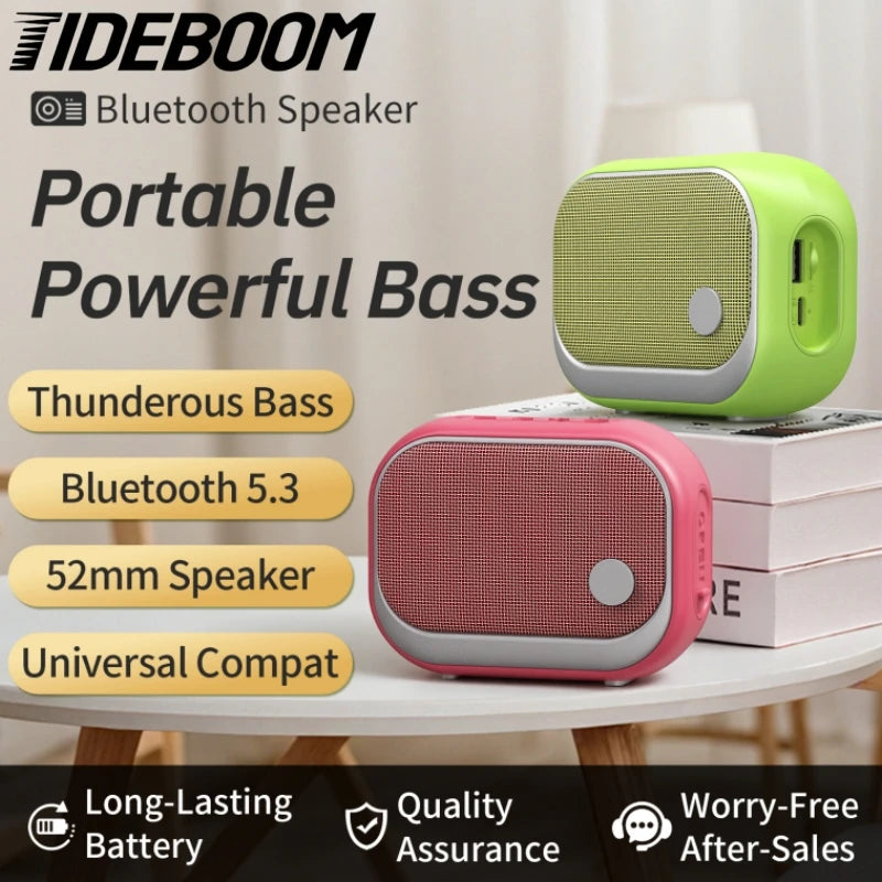 Bluetooth Speaker BT5.3 Mobile Phone Desktop Outdoor Wireless  Speaker Portable Mini Subwoofer Support Tf  TWS/FM/RGB Speaker