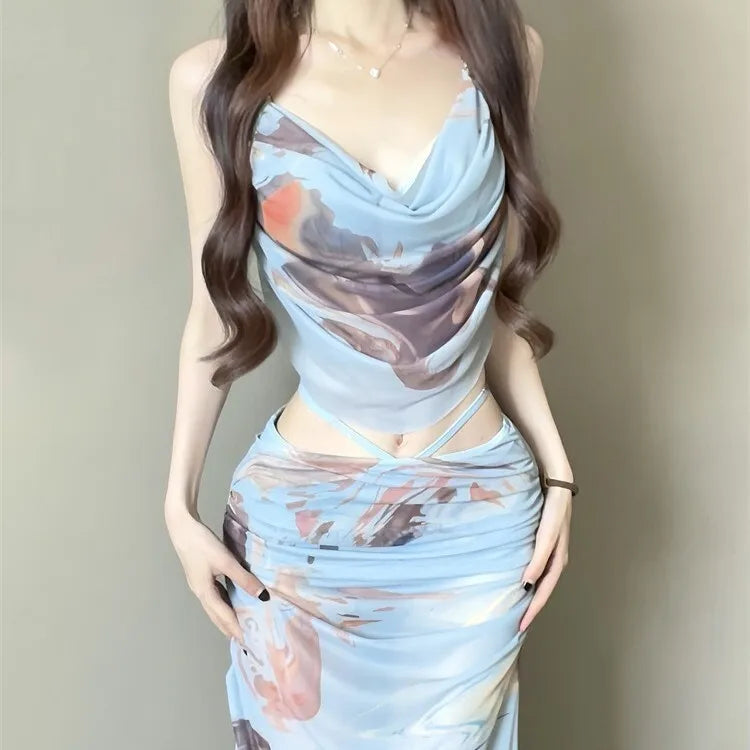 Bikini Swimsuit For Women 2025 New Three-Piece Set With Long Skirt Sexy Push-Up Underwire Beach Vacation Swimwear