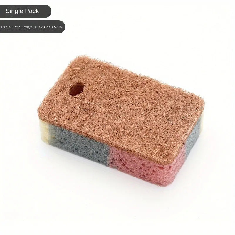 Kitchen Stain(2-Pack) Removal Nano Sponge Magic Wipe Hundred Clean Cotton Dishwashing Sponge Wipes Bathroom Cleaning Utensils