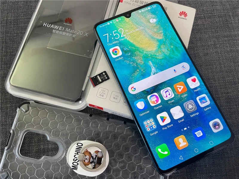 HUAWEI-Mate 20X Smartphone, 7.2 "Full Screen, 2244x1080, Kirin 980 Octa Core,EMUI, 5000 mAh, Quick Charger, Global Version