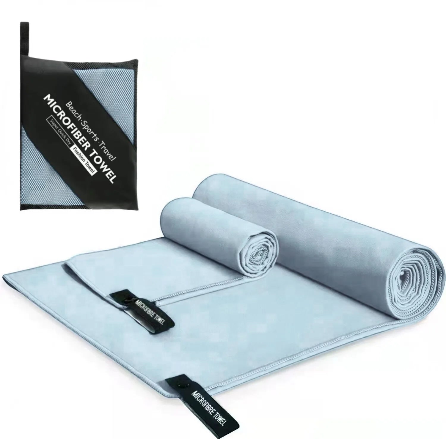 Beach Towel Sports Microfiber Quick Dry Pocket Towel Portable Ultralight Absorbent Towel For Swimming Pool Gym Fitness Yoga