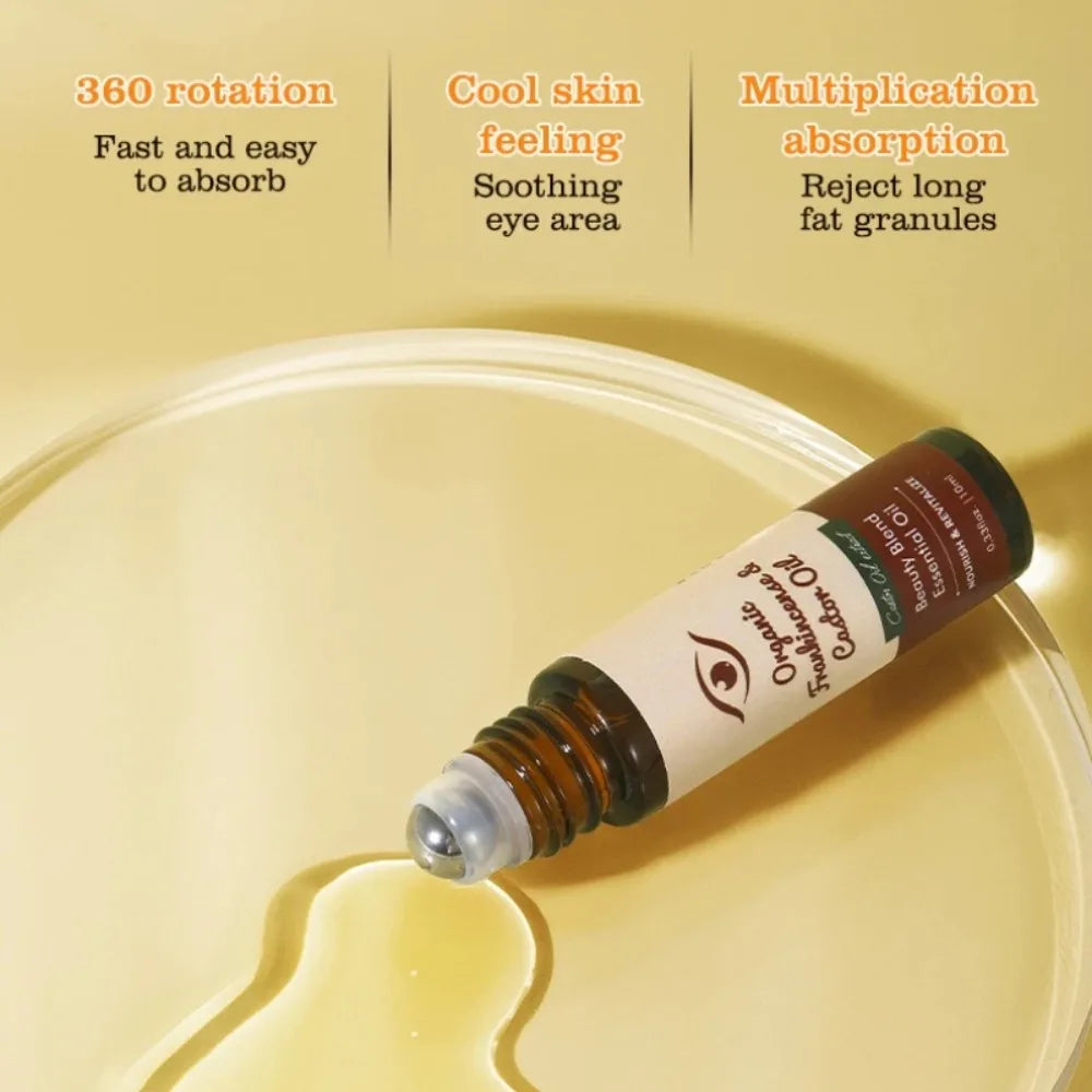 Castor Oil Eye Serum Anti-wrinkle Remove Dark Circles Eye Bags Anti-puffiness Lift Firm Moisturize Nourish Massage Eye Care 10ml