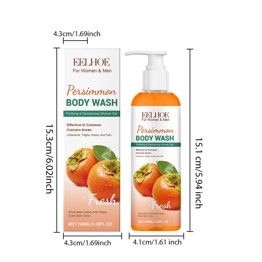 Persimmon Fresh Shower Gel cleanses body dirt and oil, leaving a refreshing feel and smooth texture.