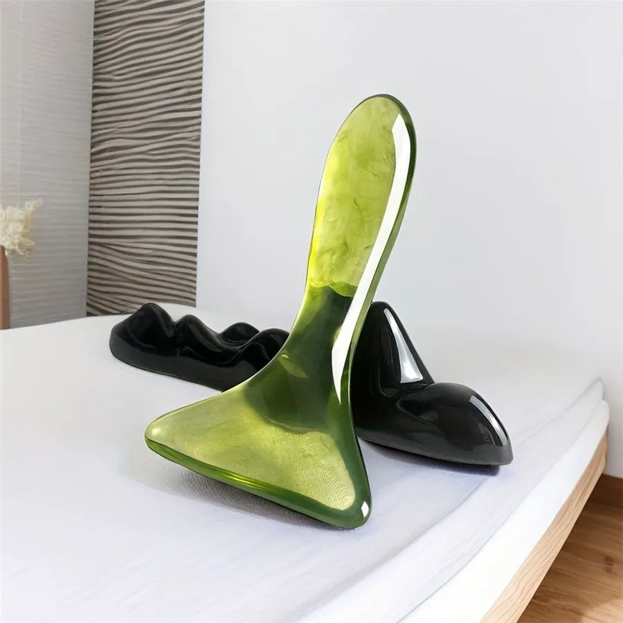 Gua sha facial tool, gua sha massage tool, lymphatic detoxification massage gua sha board for face, eyes, neck, body