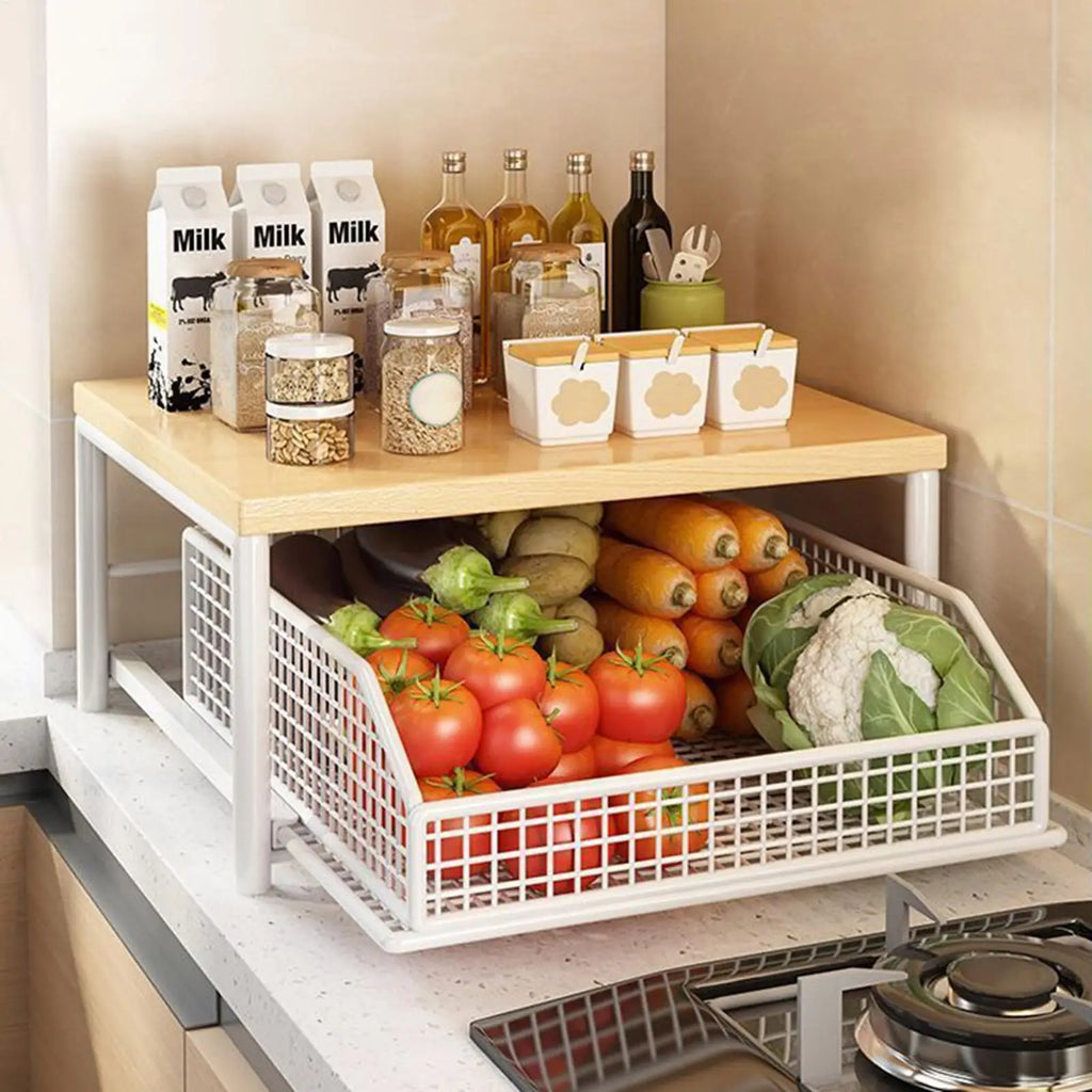 Kitchen Countertop Organizer Multi-Use Shelf for Microwave Spices Coffee Machine & Printer Kitchen accessories
