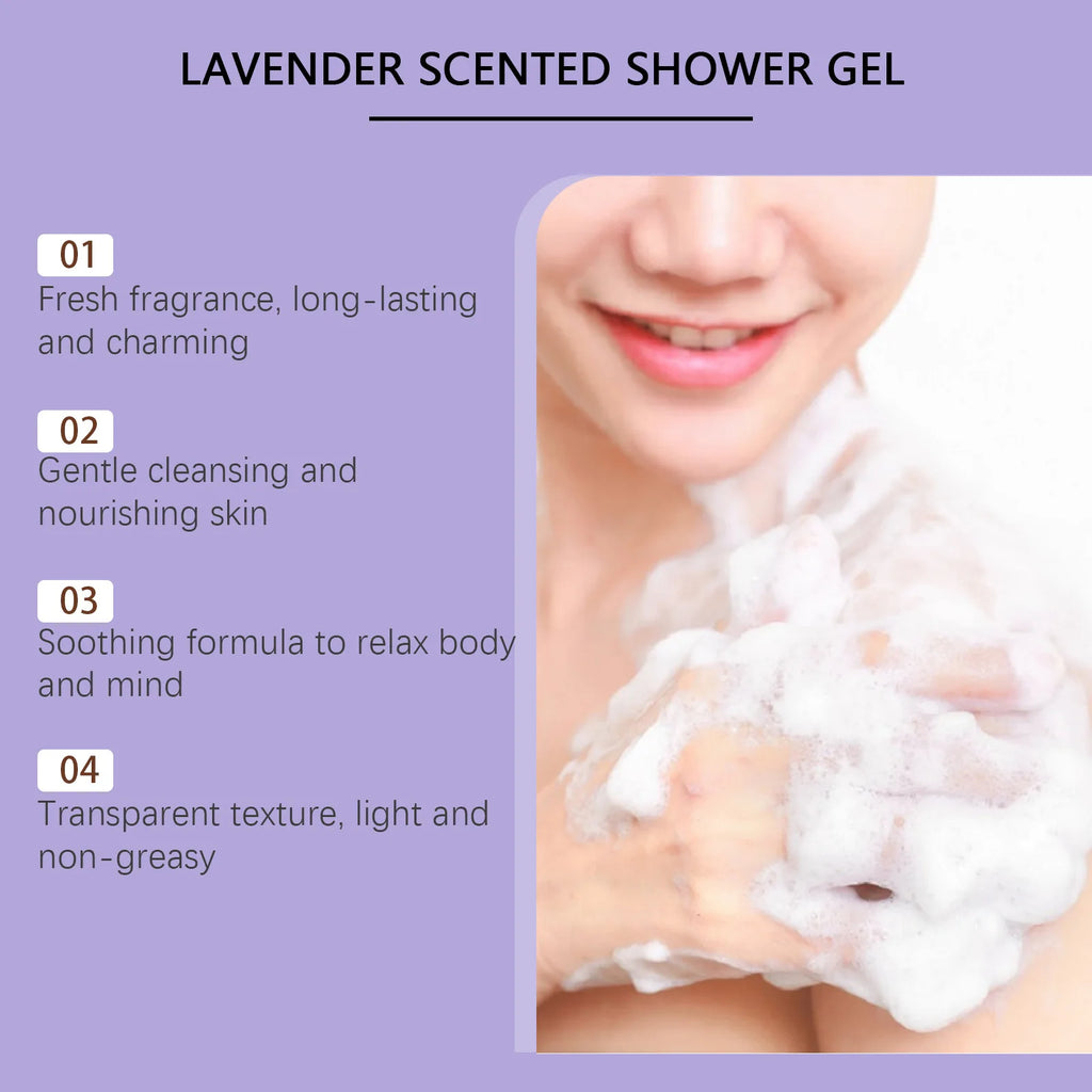 Fragrant Shower Gel Body Wash Perfume Long Lasting Fragrance Deep Cleansing Moisturizing Refresh Smooth Exfoliating Bath Lotion
