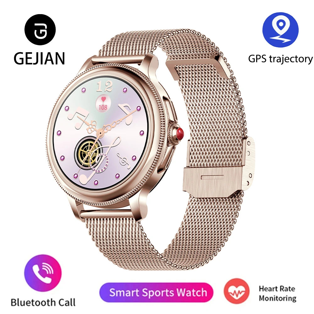 Smart Watch for Women 1.2" Bluetooth Call 100+ Sport Modes Fitness Tracker with Heart Rate/Sleep/SpO2 Monitor IP67 Waterproof