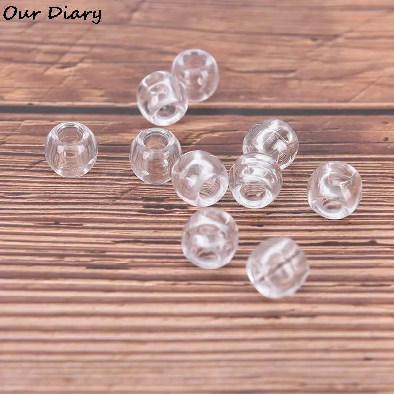 100pcs Dreadlock Beads Rings For Hair Accessories Transparent Big Hole Braids Acrylic Hair Braid Dread