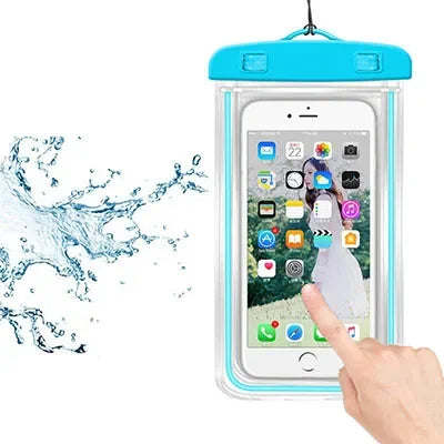 6-Inch Waterproof Phone Pouch for Drift Diving Swimming - Underwater Dry Bag Case Cover for Water Sports Beach Pool Skiing