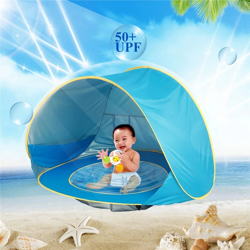 Baby Beach Tent Shade UV Protection Sun Shelter Infant Outdoor Toys Swimming Pool House Beach Tent Toys for Kids Children