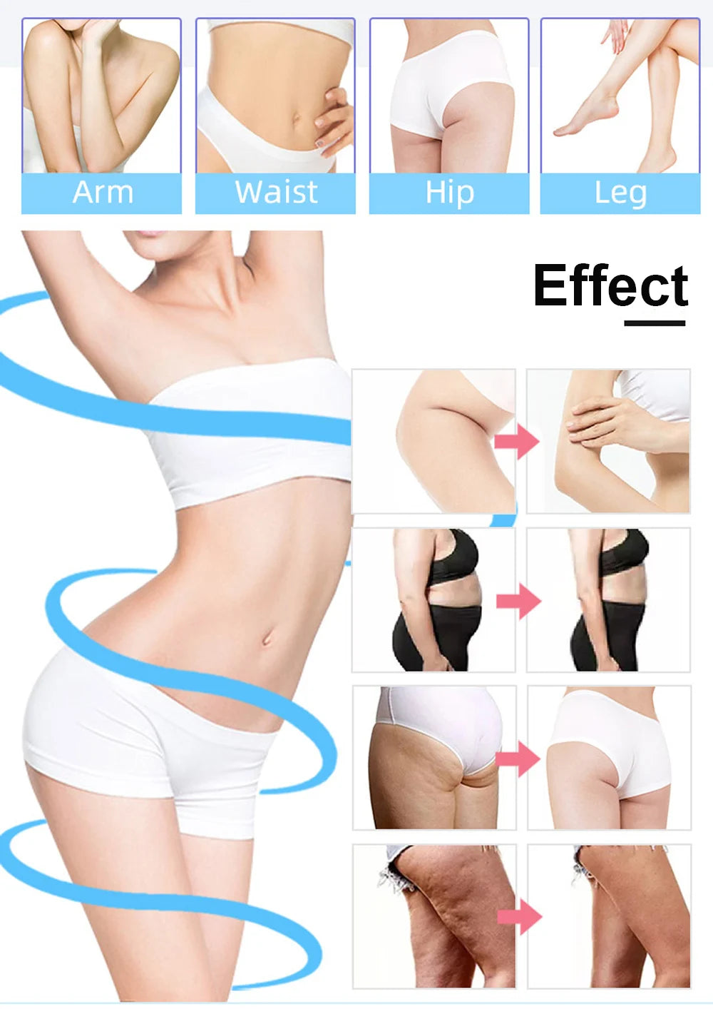 G5 Vibrating Massager Body Slimming Machine with Trolley Stand Fat Burner Shaping Weight Loss Device High Frenquency Vibrator