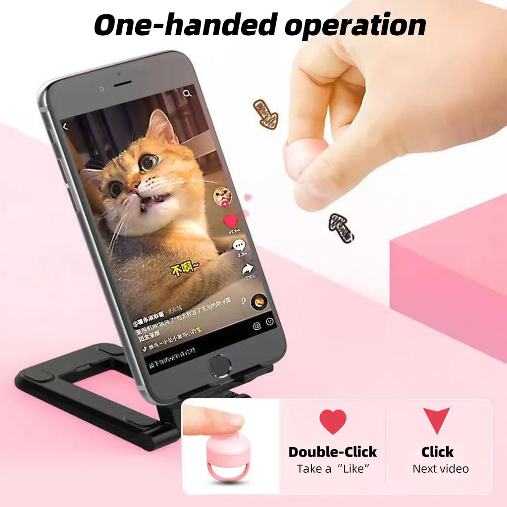 Bluetooth Fingertip Video Controller Page Remote Control Ring Flipping For TikTok Short Video Fingertip For Huawei Xiaomi Phone