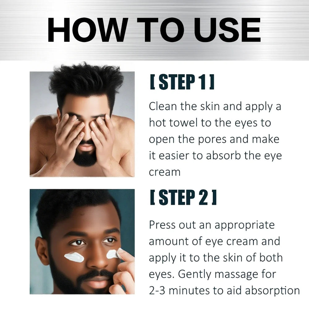 HISENRAIN Under Eye Cream, Caffeine & Retinol, Anti-Aging, 5 Minutes Lifting Effect, Dark Circles, Puffiness, Wrinkles.