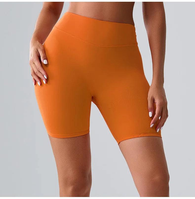 Women Sports Biker Shorts Women High Waist Yoga Shorts Cycling Shorts Push Up Fitness Leggings Tummy Control Yoga Slim Shorts