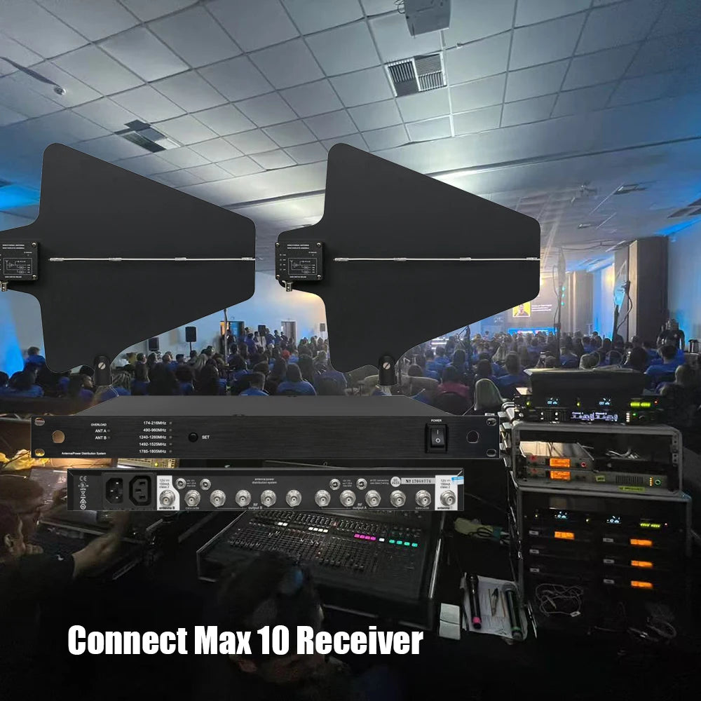 Leicozic UA845 UA874 UHF Antenna Power Distribution System RF Signal Distributor For Microphone Wireless Enhancer 460-950Mhz