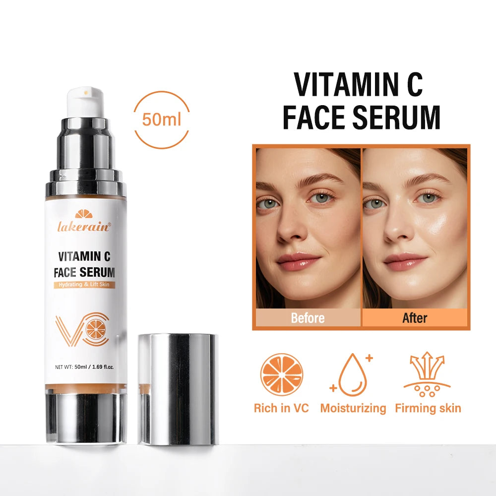 Super Vitamin C Serum for Face Dark Spot Remover for Face Skin Care Hyaluronic Acid Serum Targets Age Spots Hydrates and Wrinkle