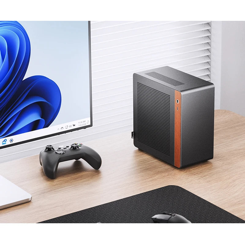 JONSBO N10/NV10 MINI ITX Case Supports 1U FLEX Power Supply Aluminum Alloy Desktop Office Computer Case