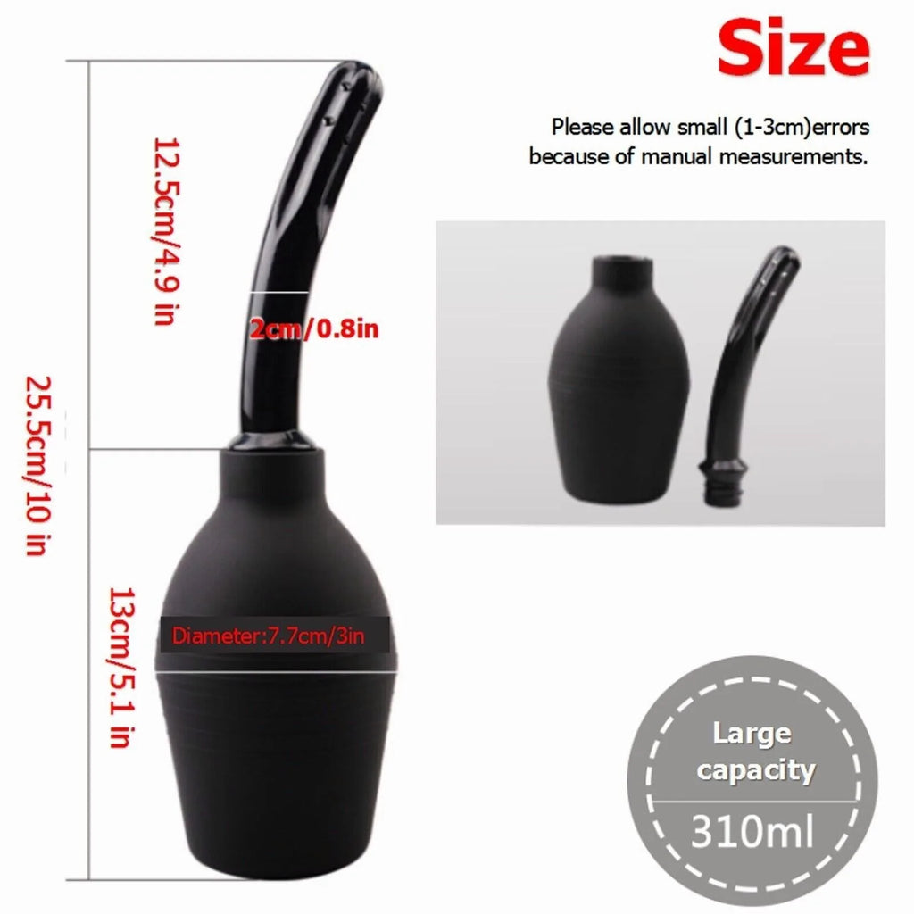 Intimate Goods Enema Cleaning Container Masturbator Anal Shower Vagina Cleaner Douche Anal Cleaner for Men Women Enema Bulb