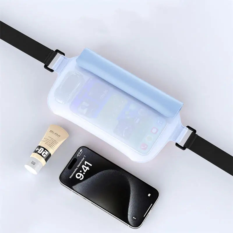 Waterproof Mobile Phone Pocket Bag Valuables Belt Bag Beach Swimming Snorkeling With Adjustable Touch Screen Drifting Snorkeling