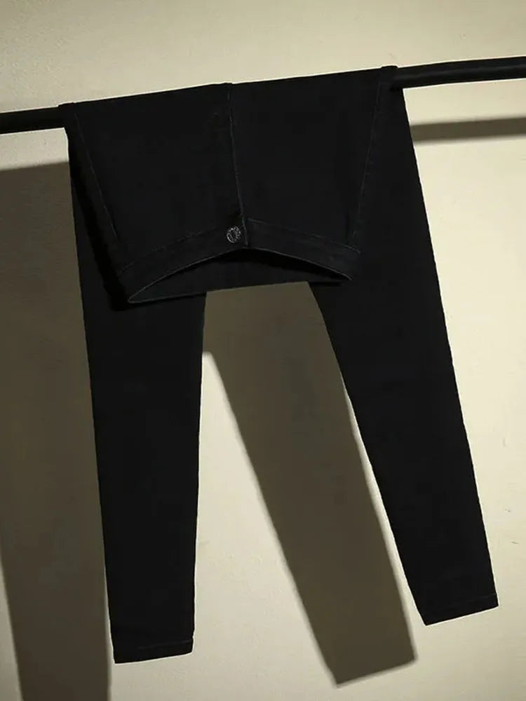 Skinny High Waist Stretch Pencil Jeans Women Casual Vintage Slim Denim Pants Korean Fashion Streetwear Ankle Length Vaqueros New