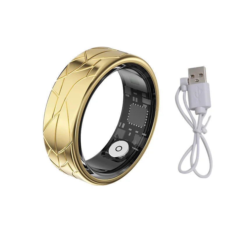 2025 Smart Ring Health and Sleep Tracker Heart Rate Blood Oxygen Monitor Brush Video 5ATM Waterproof Multi Sports Men Women Ring