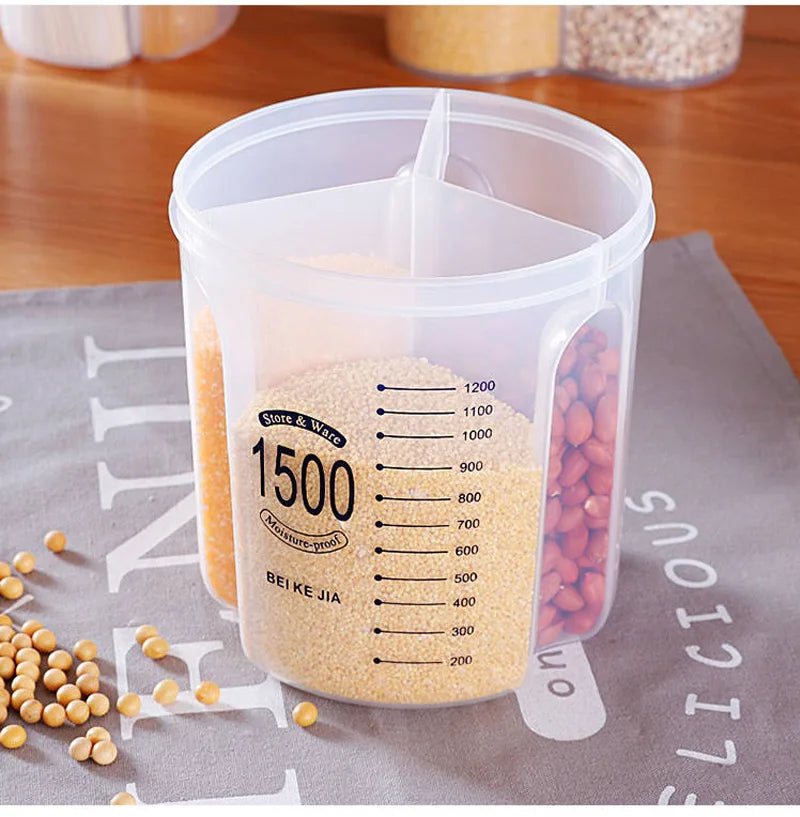Kitchen Storage Box Food Storage Box Kitchen Supplies Grain Storage Tank  Transparent Organizers Moisture-Proof Sealed Cans