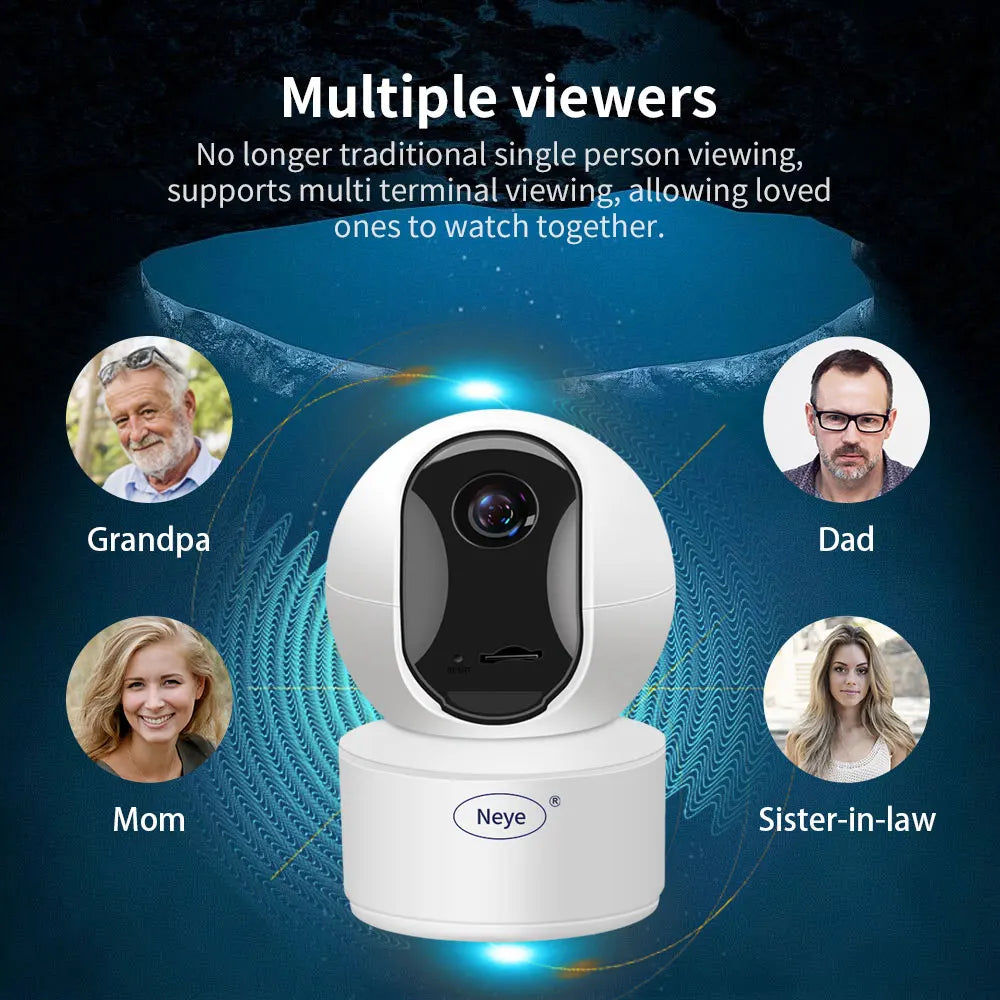 Home WiFi Security Camera 8MP HD Indoor Baby Monitor Bidirectional Audio 360 ° Panoramic Camera AI Automatic Tracking  Detection