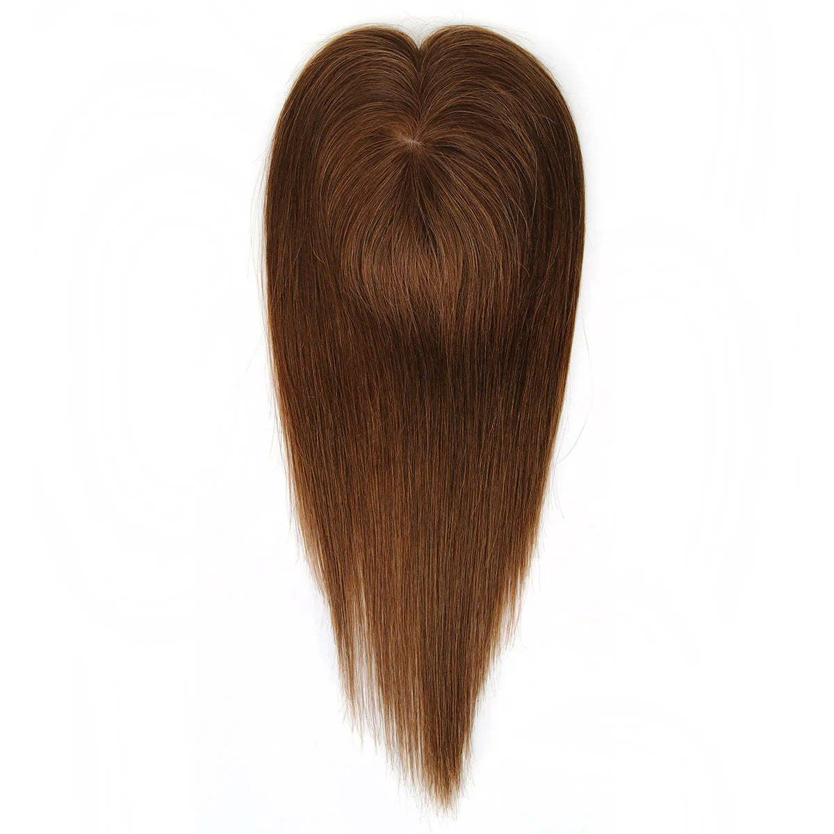 TUW10 3''x5'' Silk Base Hair Topper for Women with PU around 3 Clip 110% Handmade Remy Human Hair Natural Looking Topper Hairpin