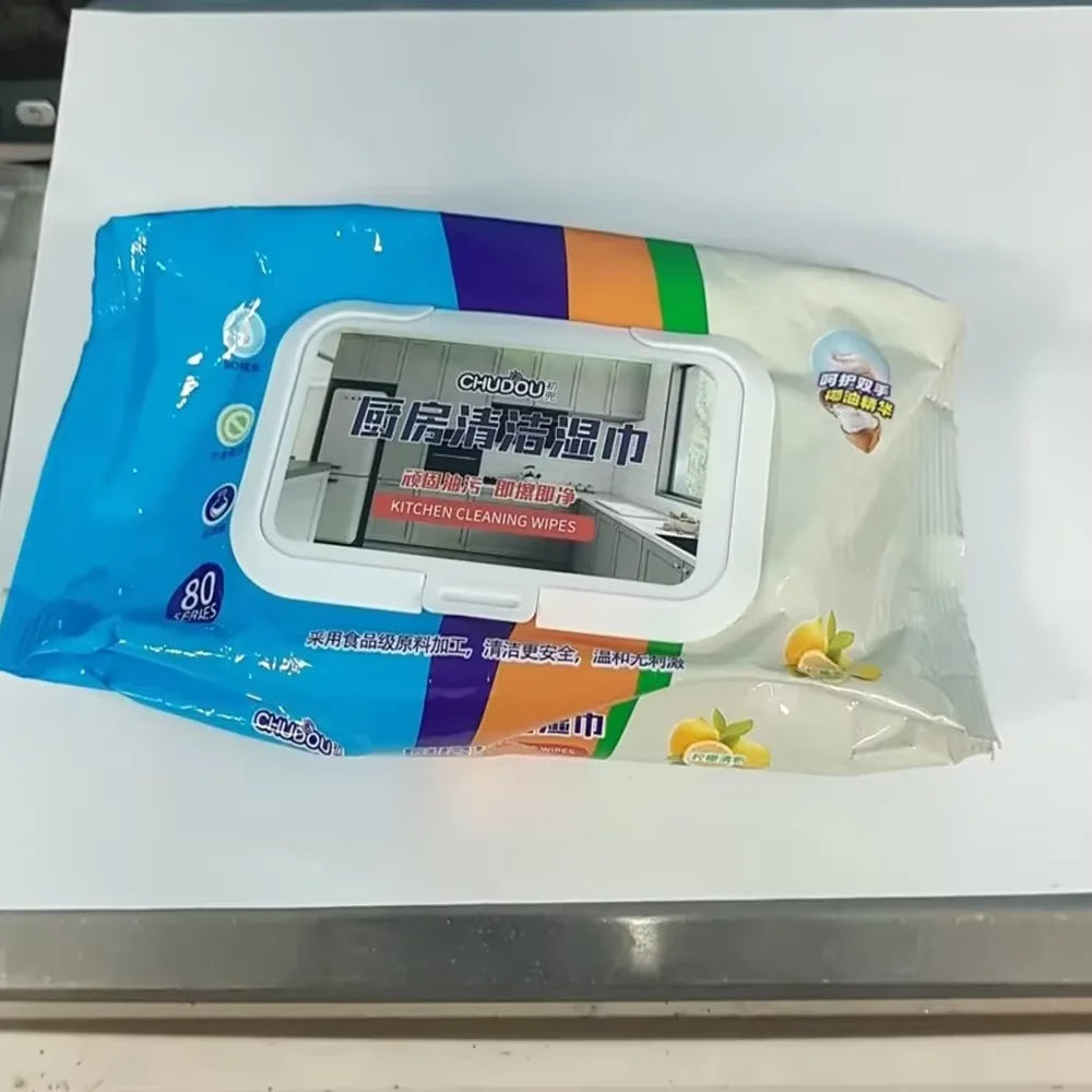 Kitchen Wipes To Remove Oil and Dirt Household Cleaning Hood Special One Wipe Clean Wet Paper Towels Disposable Facial Wipes
