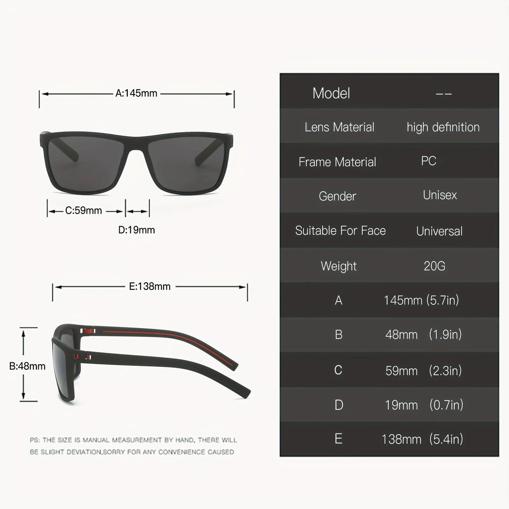 2025 New Retro Sports Sunglasses UV400 - Lightweight Wrap-Around Unisex w/ Full-Cover Lens for Cycling, Running & Hiking