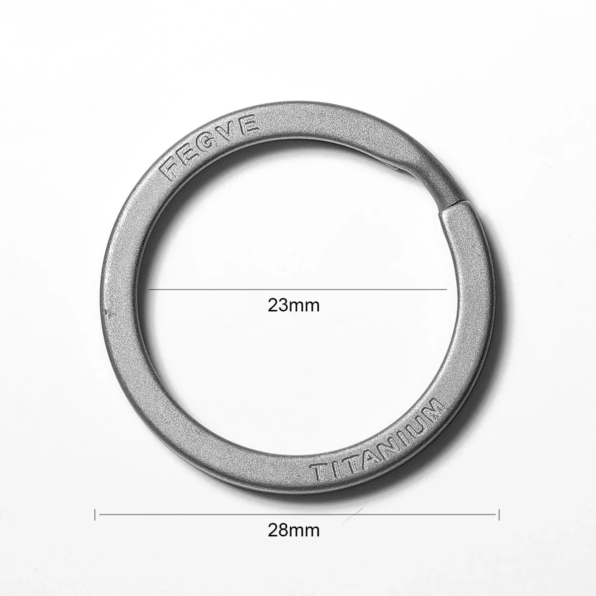 Real Titanium Men Keyring Flat Key Chain Rings Holder Car Lightweight Keychain Buckle Jewelry Quickdraw EDC Wholesale Best Gift