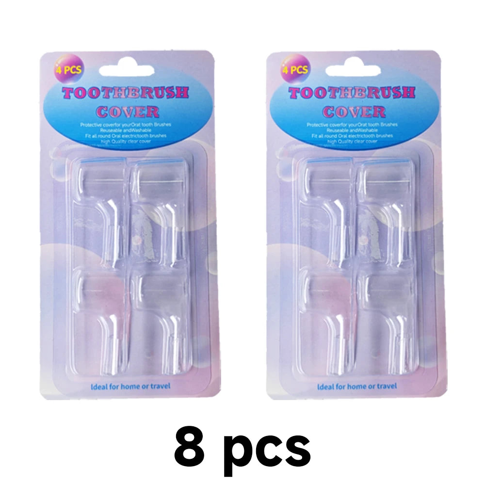Toothbrush Head Dustproof Covers Caps For Oral B Replacement Brush Heads and iO Series Electric Toothbrush Head Protector 4/8PCS