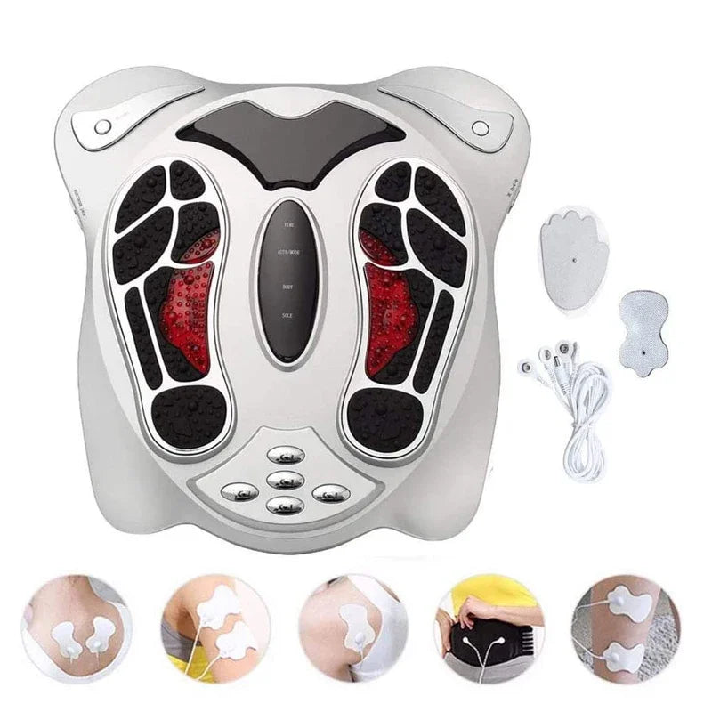 Foot Massager Electric Vibrator  Leg Exerciser With Remote Control Health Care Body Massage Bio Shaker Heating Therapy Machine