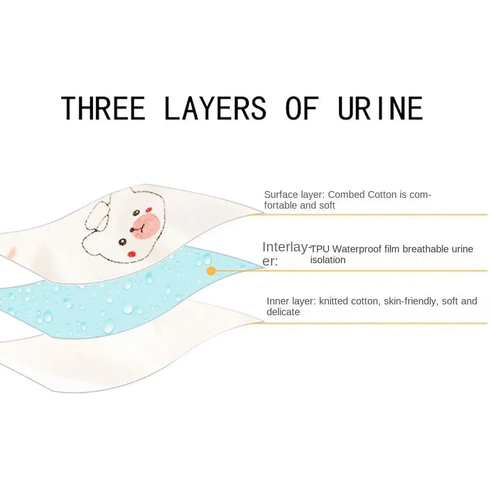 Waterproof S M L Baby Washable Diaper 0-18 Months with Buckles Reusable Nappy Leakproof 3-14kg Cloth Diapers Newborn Kids