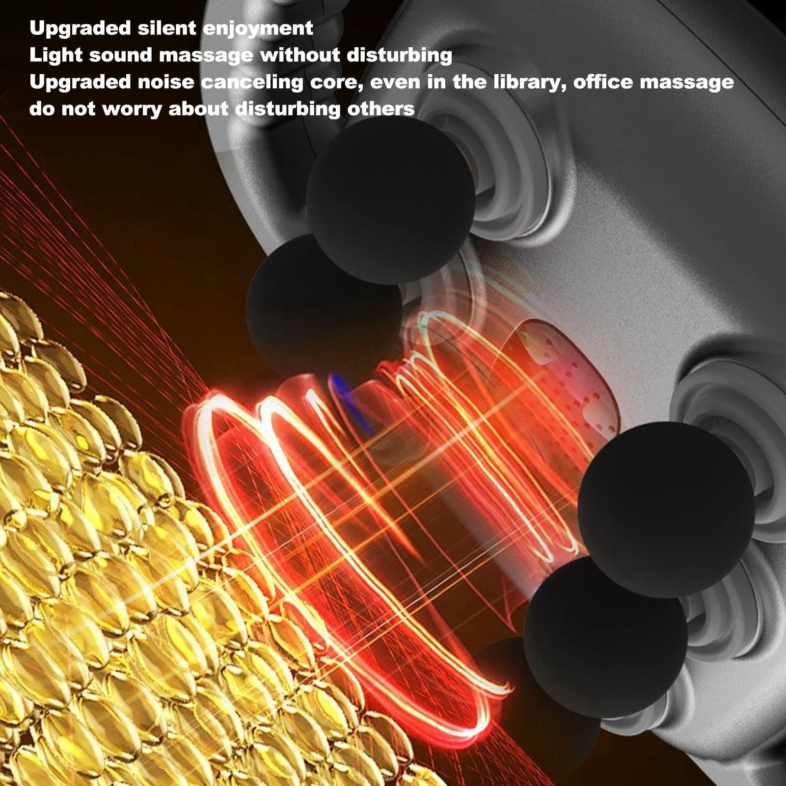 6  Body Massager 6  Muscle Massager High Frequency Vibration Professional 9 Modes 6 Heads Electric Massager for Home Gym