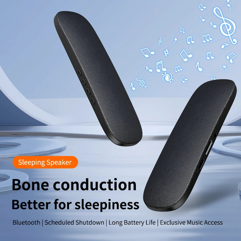 Bluetooth 5.4 Under Pillow Speaker Bone Conduction Speaker Noise Reduction Stereo Music Player With TF Card Slot Timed Shutdown