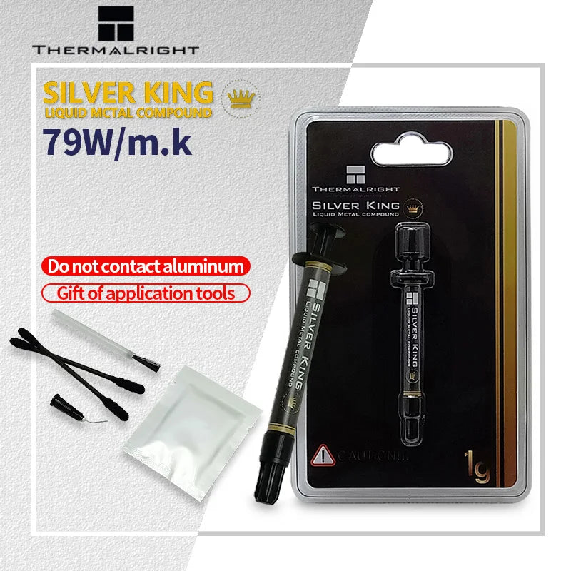 Thermalright Silver King 79W/m-k Liquid Metal High-Performance Thermal Conductive Grease  CPU Processor Heat Sink Paste Plaster