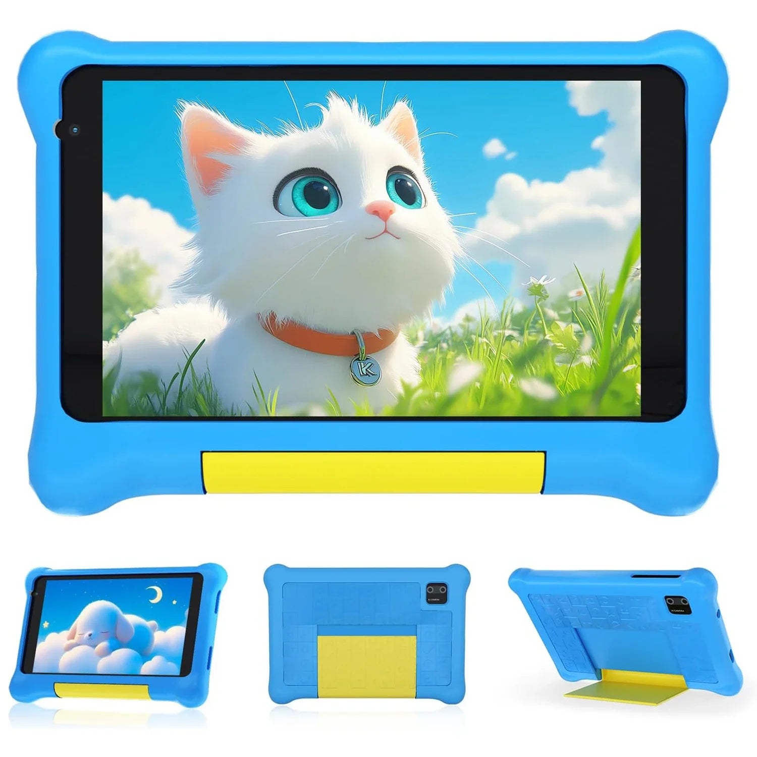URAO Kid Tablet 7 Inch Android Tablet for Children 5GB RAM 32GB ROM 128GB Expandable Wi-Fi Bluetooth Type-C Case Children's Gift