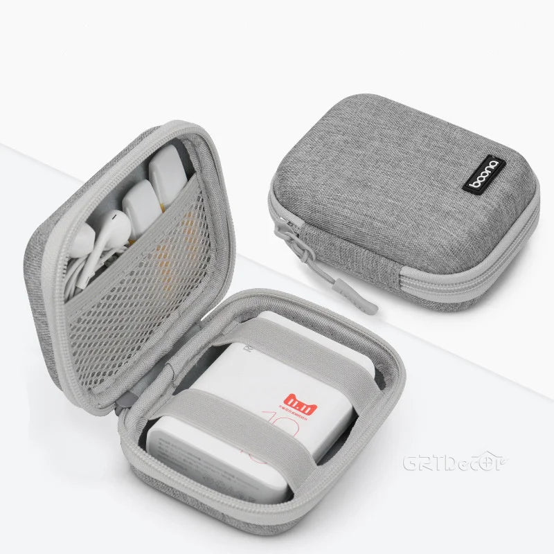 Shockproof Electronics Organizer Case for Power Adapter Cable Storage Bag Bluetooth Earphone Case Travel Small Tech Gadget Pouch