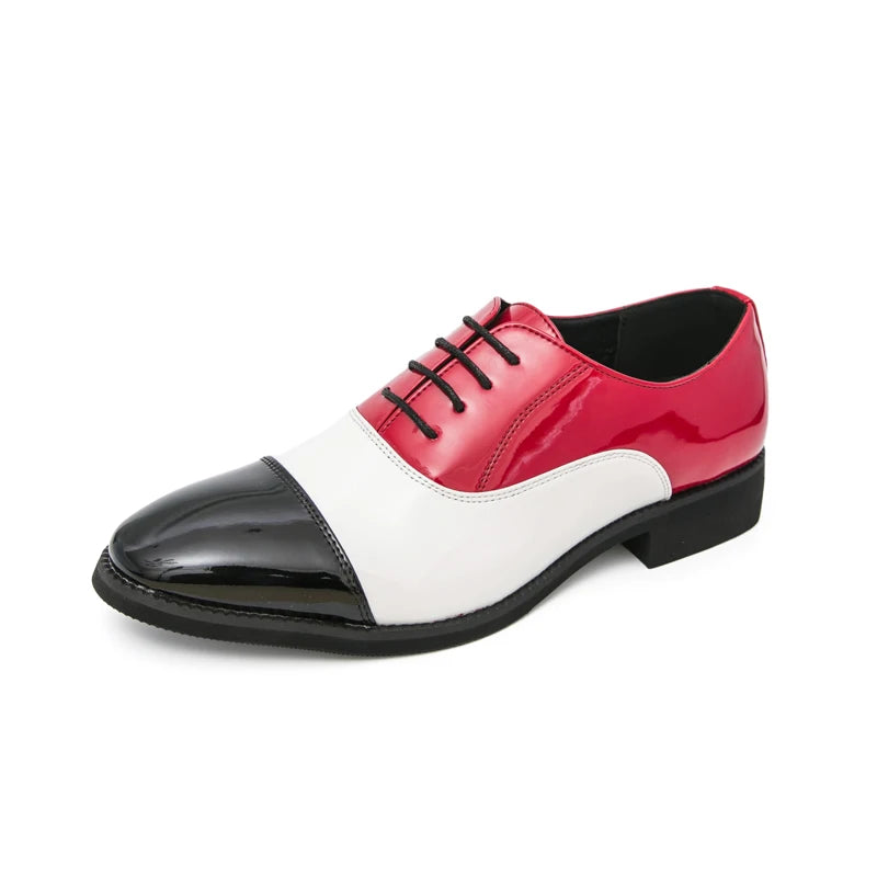 Men Leather Casual Oxford Shoes Retro Comfortable Platform 2026 New British Style Lace-Up Business Shoes Slip-on Outdoor Shoes
