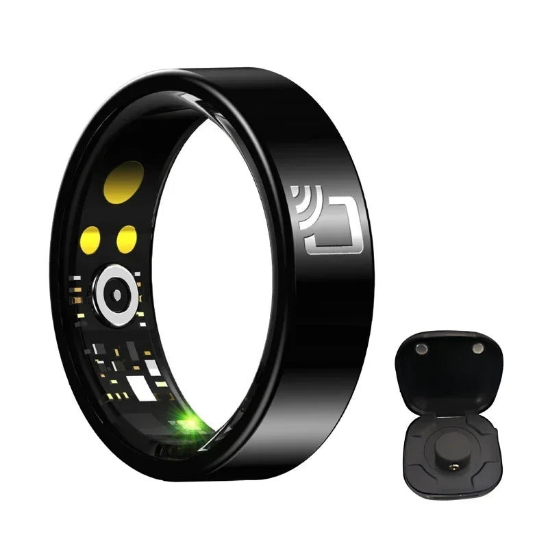 R20 NFC Access Control Smart Ring Ceramic Sheel 7mm Ultra Thin Ring Fitness Tracker IP68 Waterproof Health Monitor Finger Ring