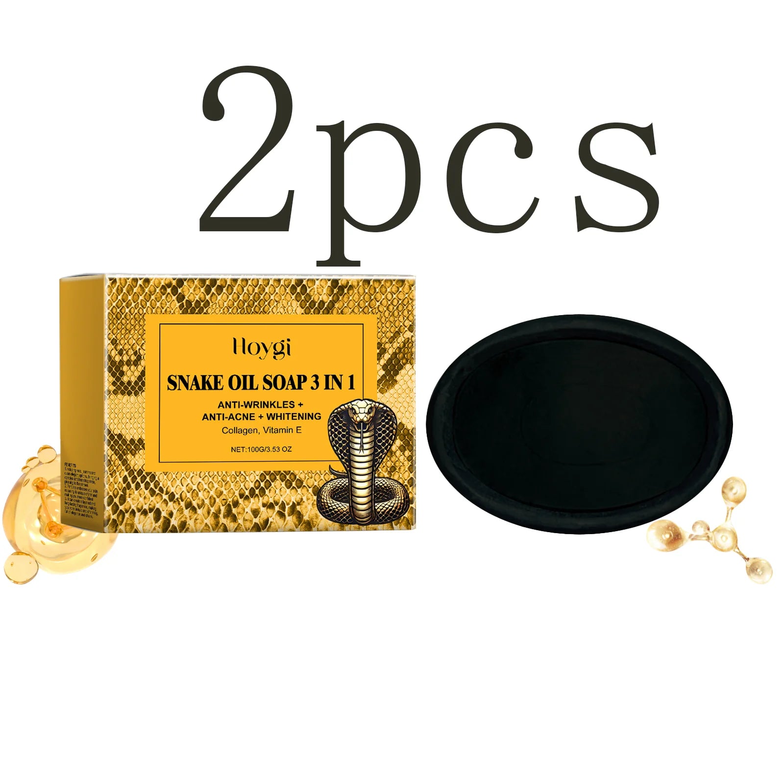 Snake Oil Cleansing Soap - Gentle Facial Cleansing, Leaves Skin Tender & Smooth, Refreshing & Oil-Control Cleansing Soap