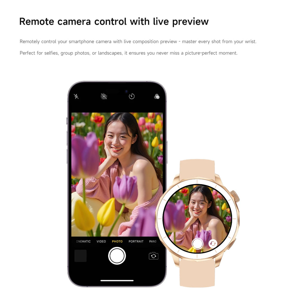 Smart Watch Women Hebrew 4GB/ROM Memory Bluetooth Network Sharing Whatsapp Messgae Reply Map Navigation Amoled Screen Smartwatch