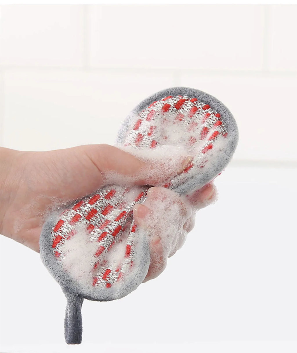 Kitchen Cleaning Sponge Double Sided Sponge Scrubber Sponges For Dishwashing Scouring Pad Dish Cloth Kitchen Cleaning Tools