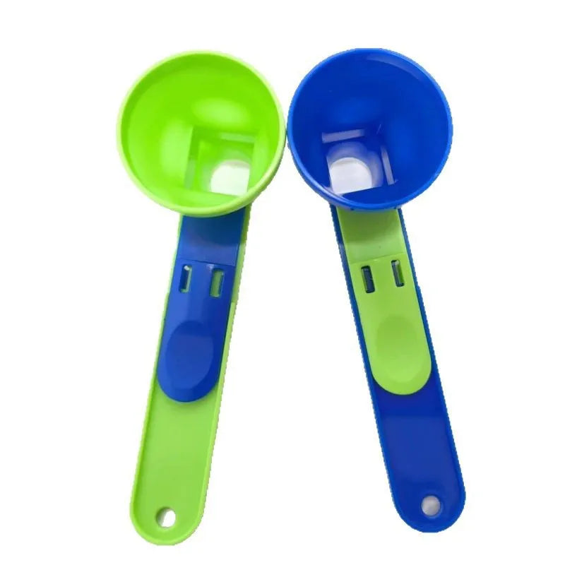 Durable PP Material Mess-Free Protein Powder Scoop Sliding Funnel Measuring Spoonfor Supplement Kitchen Gadget for All Occasions