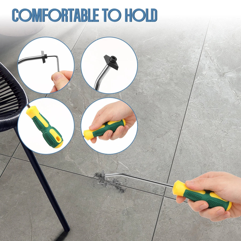 Grout Removal Tools Set Saw Blade Grout Hand Saw Tile Joint Cleaning Brush Caulking Edge for Floor Kitchen Hand Tool Set