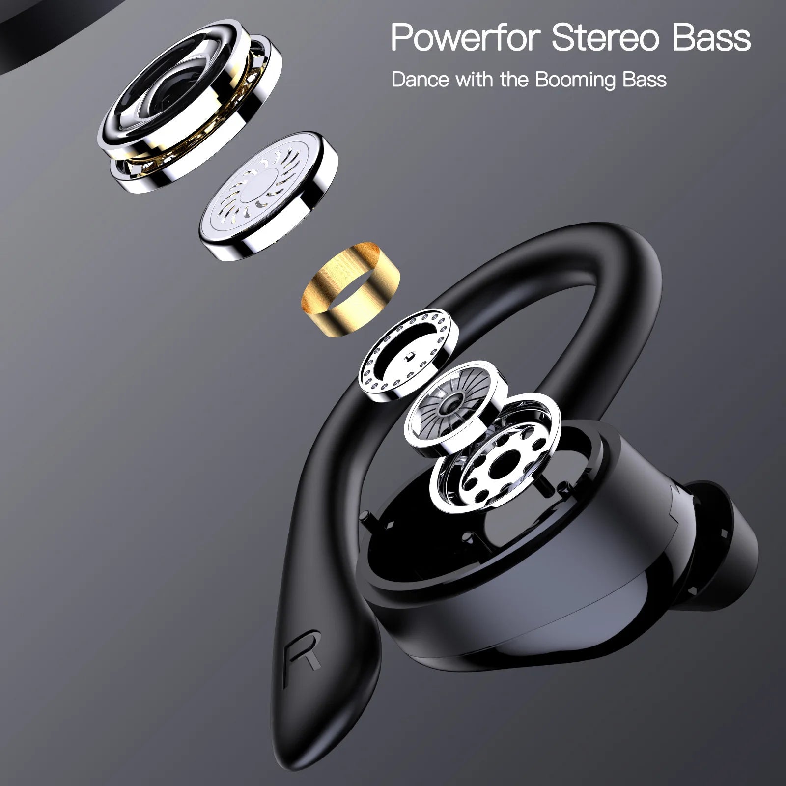 Wireless Earbuds, Bluetooth 5.4 Earbuds Stereo Bass, in-Ear Noise Cancelling Mic, Earphones IPX7 Waterproof Sports,50H Playback.