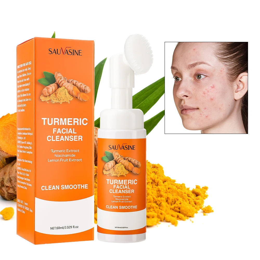 Turmeric Face Cleanser 40pcs Turmeric Kojic Acid Facial Exfoliating Cleansing Pads Reduce Dark Spots Skin Brightening Face Wash