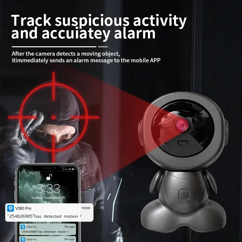 8MP Wifi Security Camera Indoor HD Baby Monitor Two-way Audio Home Cam Surveillance Auto Tracking Night Vision Robot PTZ Cameras